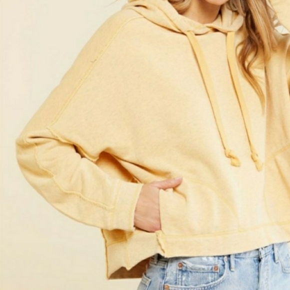 Free People Criss Cross Hoodie New 